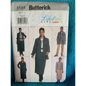 Butterick 3585 pattern womens workwear separates sz 8 10 12